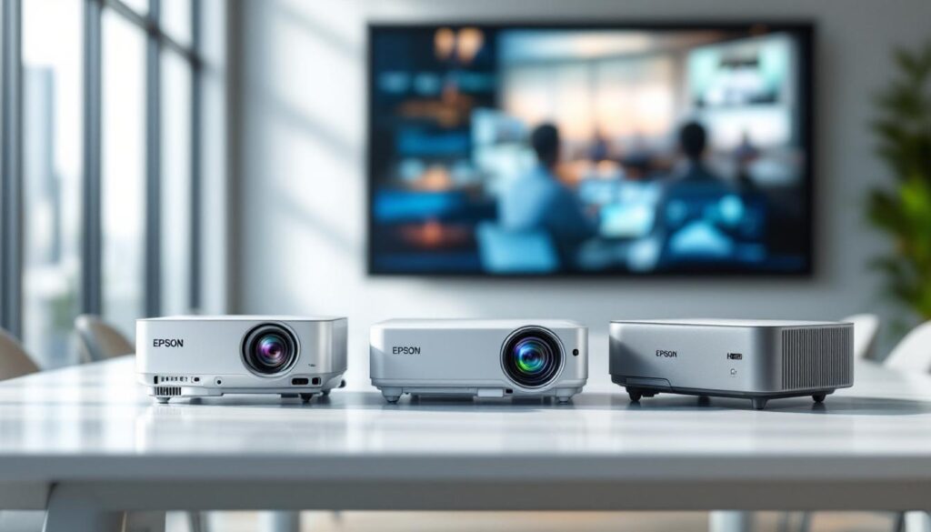 Comparatif des meilleurs modèles de vidéoprojecteurs Epson bureautique en 2026