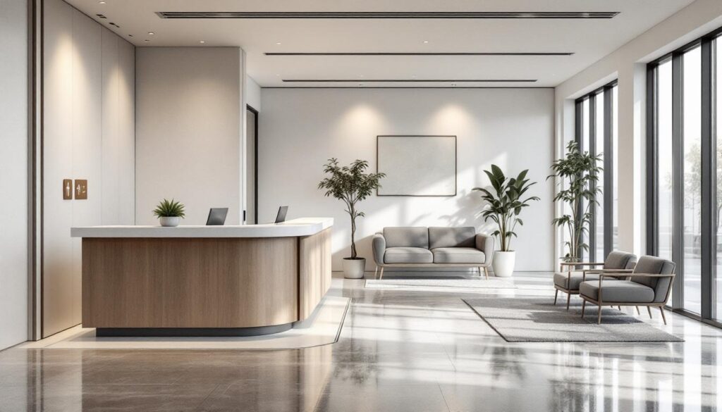 Réussir l&rsquo;aménagement d&rsquo;une banque d&rsquo;accueil PMR pour des bureaux