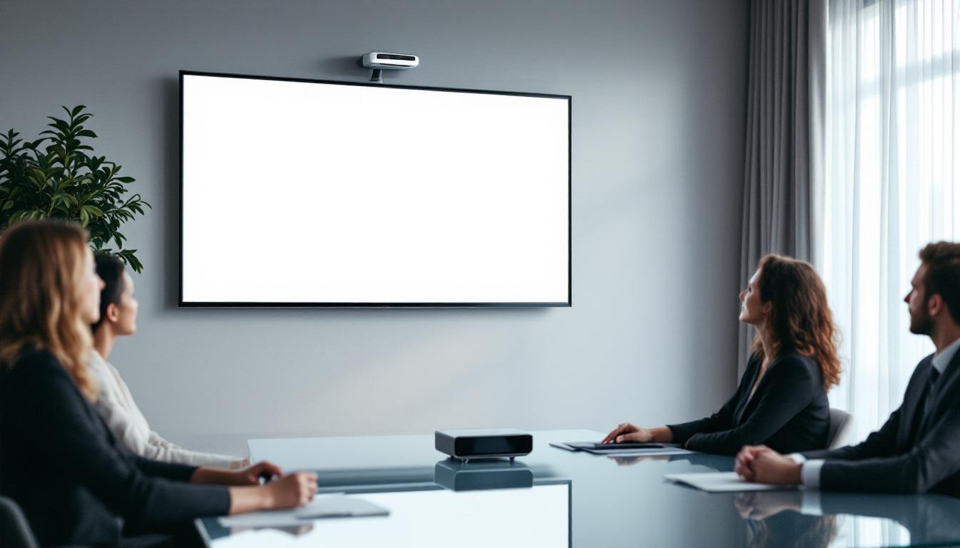 découvrez notre vidéoprojecteur bureautique silencieux, alliant performance et confort auditif pour des présentations efficaces sans bruit.