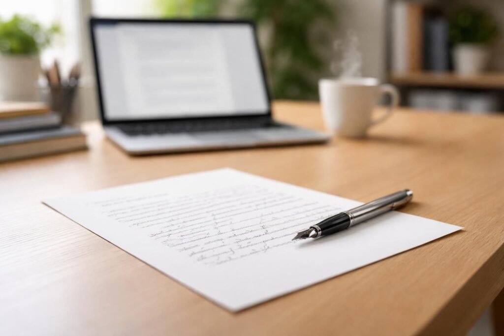 Guide pratique pour rédiger une lettre de cautionnement simple
