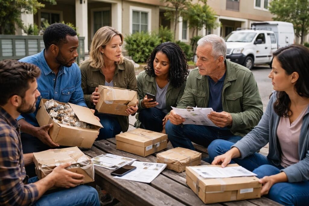 Recueillir des témoignages sur les colis perdus autour de moi