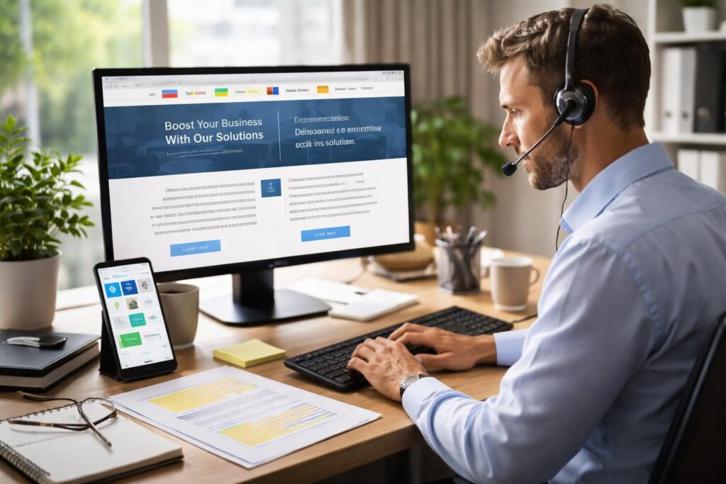 Traduction page internet : solutions professionnelles