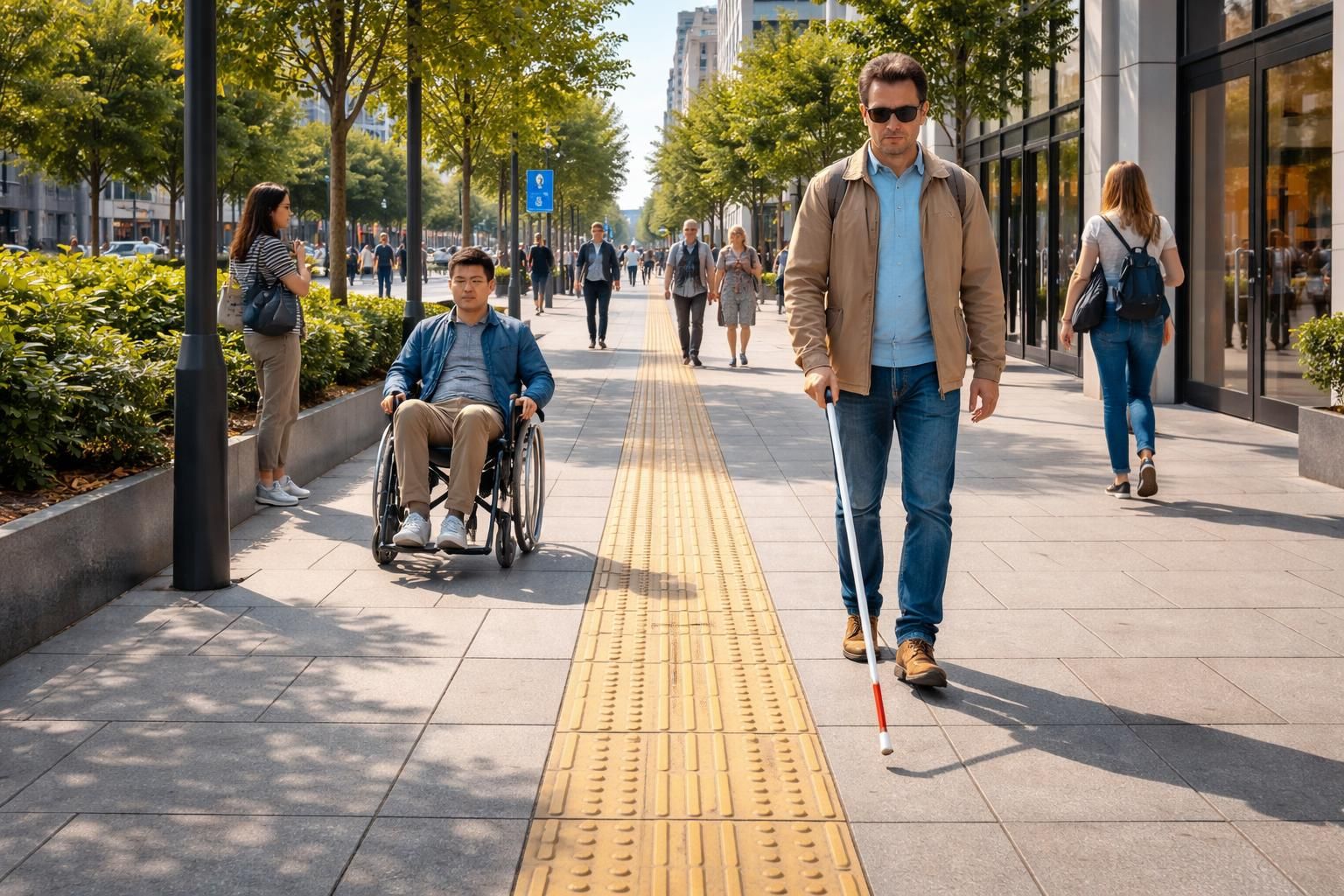 découvrez la réglementation et les enjeux d'inclusion liés aux bandes de guidage pmr, essentielles pour l'accessibilité des personnes à mobilité réduite.