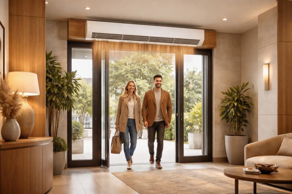 Pourquoi choisir un rideau d’air chaud silencieux pour une chaleur agréable sans bruit